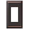 Amerelle Wall Plate, Number of Gangs: 1 Stamped Steel, Aged Bronze Finish, Bronze 163RDB - alternate 3